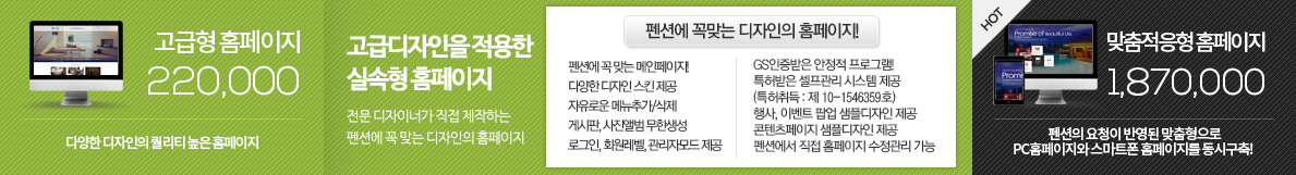 고급형 홈페이지
